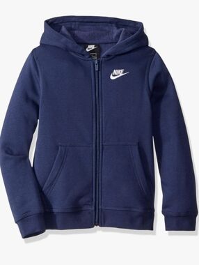 Nike Kids Navy Zip-Up Hoodie